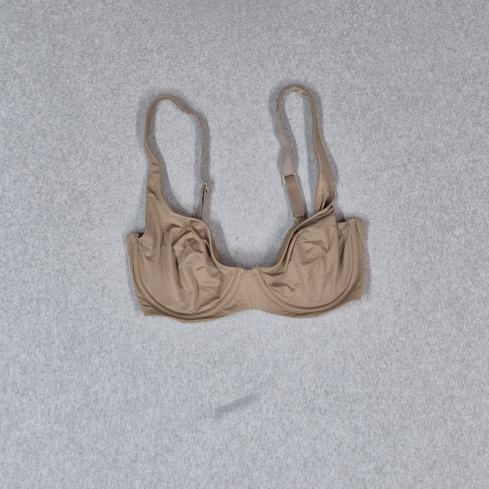 Cuup Women Bra 30E Beige The Scoop T Shirt Underwired Strap Adjustable